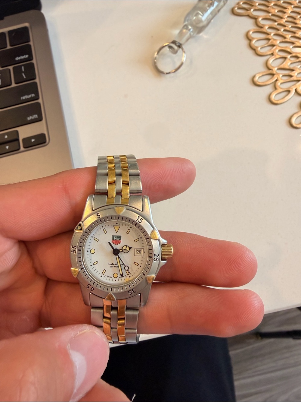 Tag Heuer Two-Tone Silver and Gold Bracelet Watch